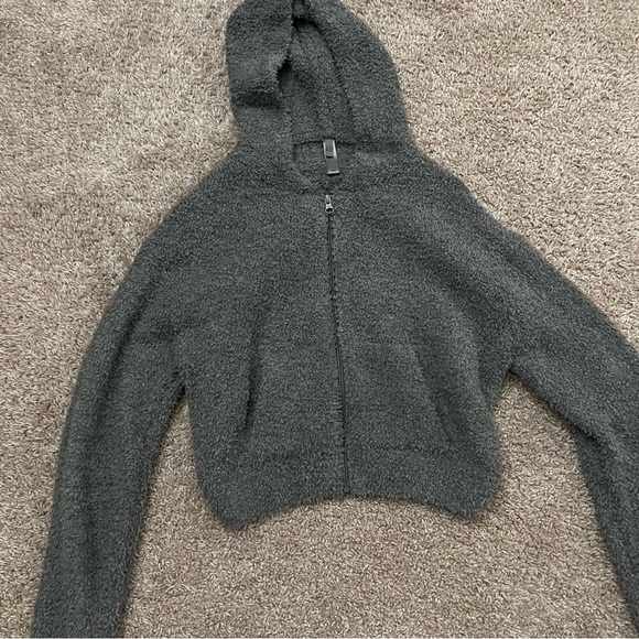 Skims Cozy Hoodie Size S/M Color Smoke - Picture 3 of 6